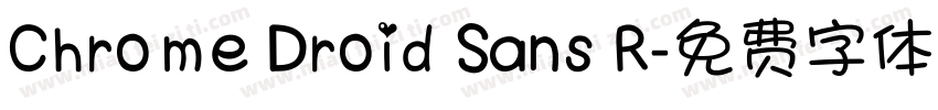 Chrome Droid Sans R字体转换